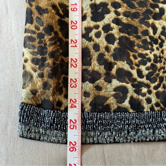 KUT FROM THE KLOTH. Animal Print, Sheer top. Embellishing on front hem. … - Picture 7 of 12